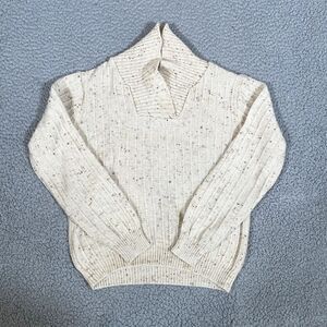 Vintage Barley Sweater Women's Tan Beige Knit Pullover 70s 80s Western Medium